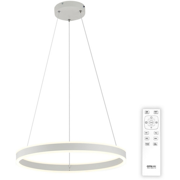 

Люстра с пультом подвесная LED Citilux Дуэт CL719500, Белый, Дуэт CL719500