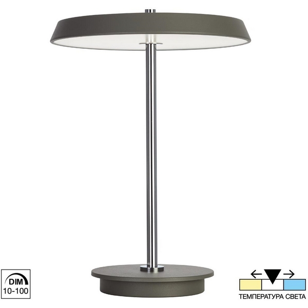 

Настольная лампа грибок с выключателем LED Citilux Lina CL812012, Серый, Lina CL812012