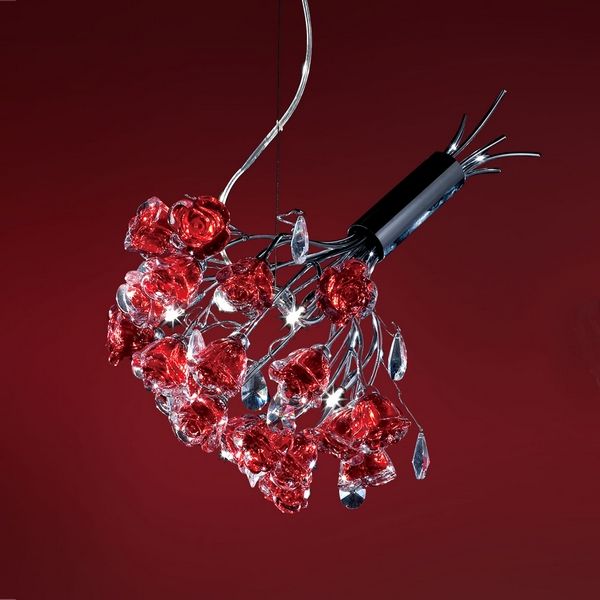 

Подвесной светильник Eletto Rosa Rosso EL325P04.2, Красный, Rosa EL325P04.2
