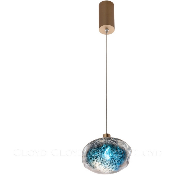 Изображение товара Подвесной светильник Cloyd Vocal 11347 светодиод стиль модерн с синим стеклом