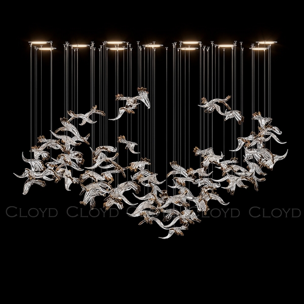 

Потолочная люстра каскадная Cloyd Aeria 1703 60003, Золото, Aeria 1703 60003