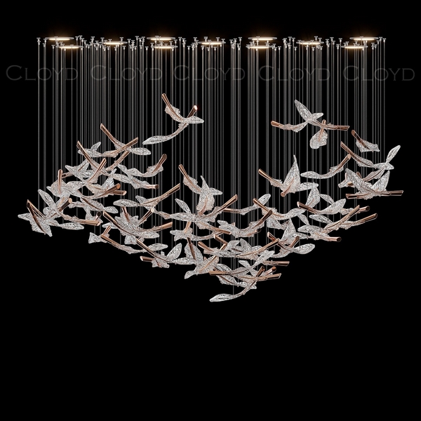 

Потолочная люстра каскадная Cloyd Aeria 1686 60004, Золото, Aeria 1686 60004