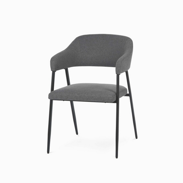 Изображение товара Обеденный стул Cosmo FA-C1379M-STP с тканевой обивкой и металлическим каркасом