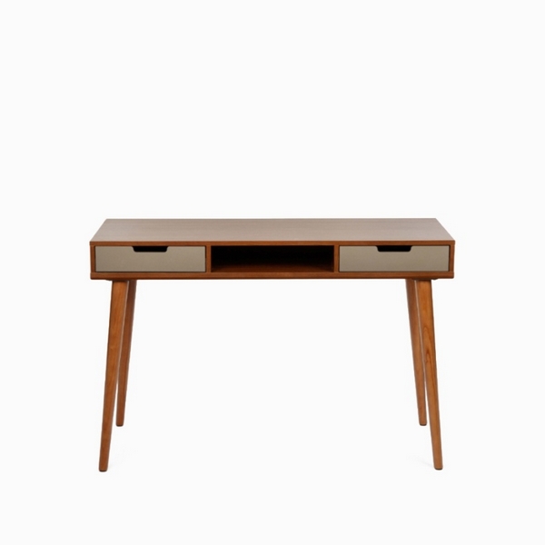 Изображение товара Письменный стол Dion 120х55 от Cosmo МДФ шпон орех компактное решение