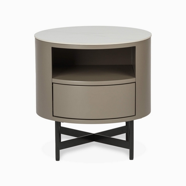 Изображение товара Прикроватная тумба Cosmo CB-0055C из дерева и МДФ бежевый