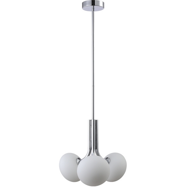 

Потолочная люстра на штанге Crystal Lux Alicia SP3 Chrome/White, Alicia ALICIA SP3 CHROME/WHITE