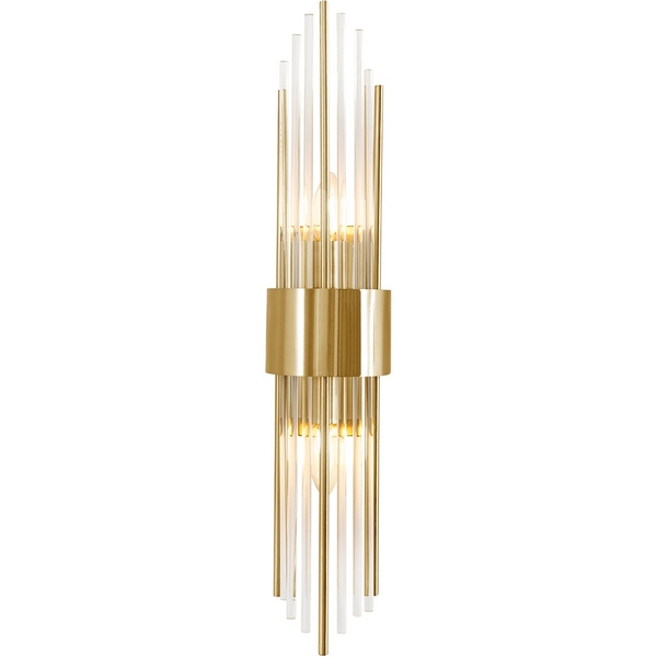 

Бра Crystal Lux ATENTO ATENTO AP2 BRASS/TRANSPARENTE, Латунь, ATENTO ATENTO AP2 BRASS/TRANSPARENTE