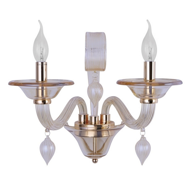 

Бра CAETANO AP2 AMBER (Crystal Lux), Дымчатый, Caetano CAETANO AP2 AMBER