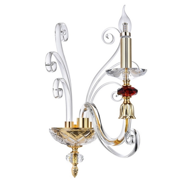 

Бра CATARINA AP1 GOLD/TRANSPARENT-COGNAC (Crystal Lux), Золото, Catarina CATARINA AP1 GOLD/TRANSPARENT-COGNAC
