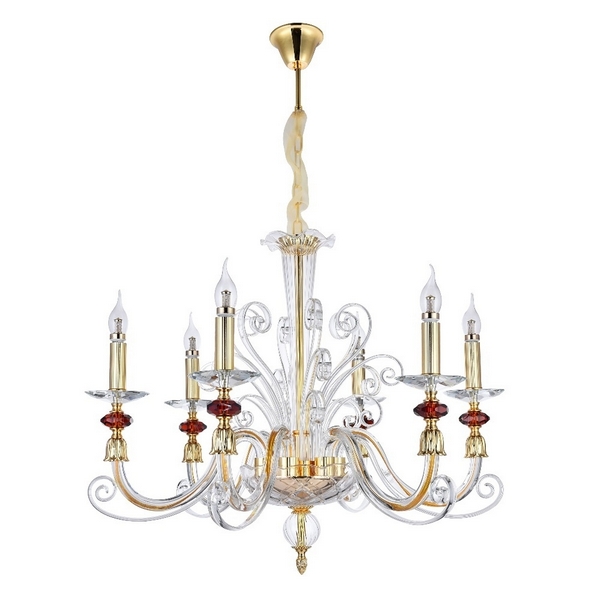 

Подвесная люстра CATARINA SP6 GOLD/TRANSPARENT-COGNAC (Crystal Lux), Золото, Catarina CATARINA SP6 GOLD/TRANSPARENT-COGNAC