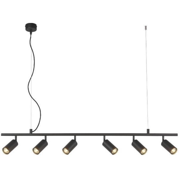 

Подвесной светильник Crystal Lux CLT 015C6 L1200 BL, Черный, Clt 015 CLT 015C6 L1200 BL