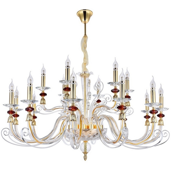 

Подвесная люстра Crystal Lux CATARINA CATARINA SP12+6 V2 GOLD/TRANSPARENT-COGNAC в виде свечи, Золото, Catarina CATARINA SP12+6 V2 GOLD/TRANSPARENT-COGNAC