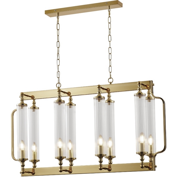 

Подвесная люстра Crystal Lux TOMAS TOMAS SP8 L1000 BRASS, Латунь, Tomas TOMAS SP8 L1000 BRASS