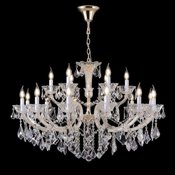 Изображение товара Подвесная люстра Crystal Lux CRISTELLE SP12+6 GOLD Изображение товара Подвесная люстра Crystal Lux CRISTELLE SP12+6 GOLD