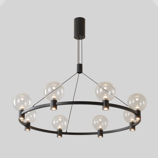 

Подвесная люстра шарики Crystal Lux DUET SP56W LED BLACK, Черный, Duet DUET SP56W LED BLACK