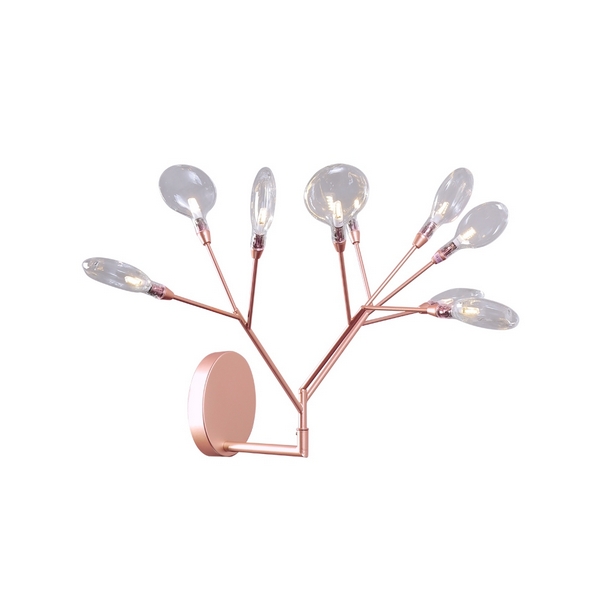 

Бра светодиодное Crystal Lux EVITA AP9 COPPER/TRANSPARENT лепестки, Медный, Evita EVITA AP9 COPPER/TRANSPARENT