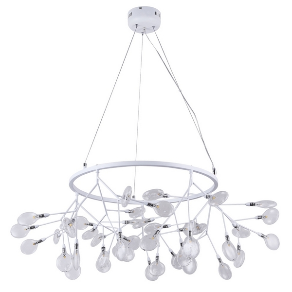 

Подвесная люстра Crystal Lux EVITA SP45 D WHITE/TRANSPARENT, Evita EVITA SP45 D WHITE/TRANSPARENT