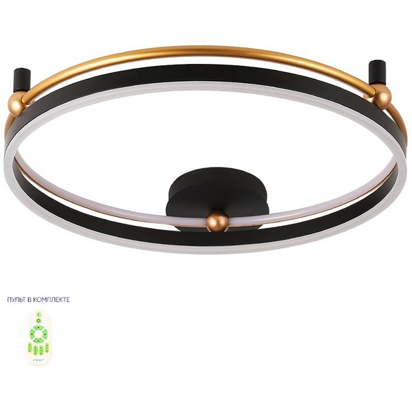 

Потолочный светильник Crystal Lux FERNANDO PL72W LED BLACK/GOLD, Золото, Fernando FERNANDO PL72W LED BLACK/GOLD