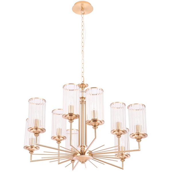 

Подвесная люстра Crystal Lux GLORIA SP9 BRASS, Прозрачный, Gloria GLORIA SP9 BRASS