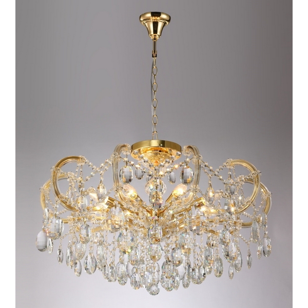 

Подвесная/потолочная люстра HOLLYWOOD SP-PL8 GOLD D800 Crystal Lux, Золото, Hollywood HOLLYWOOD SP-PL8 GOLD D800