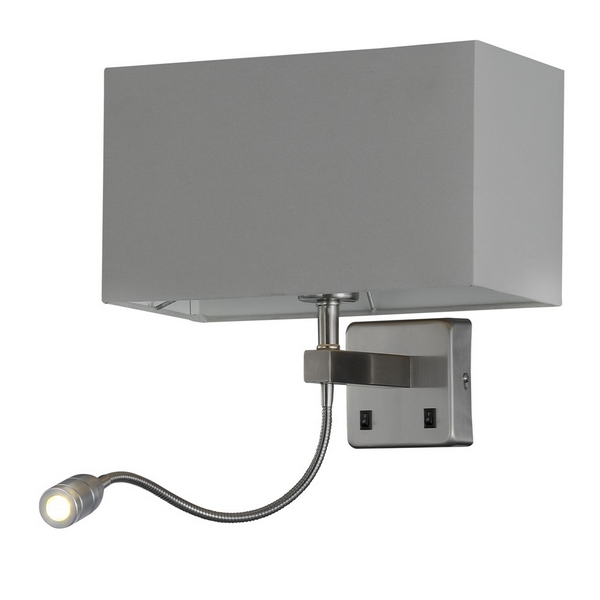 

Бра для чтения Crystal Lux JEWEL AP2 GREY, Серый, Jewel JEWEL AP2 GREY