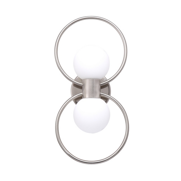 

Настенный светильник LISTO AP2 NICKEL (Crystal Lux), Белый, Listo LISTO AP2 NICKEL