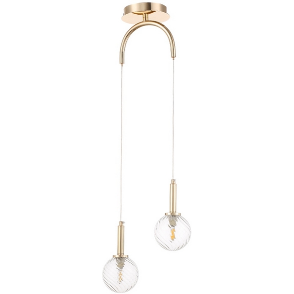 

Подвесной светильник Crystal Lux LUXURY SP2 GOLD, Прозрачный, Luxury LUXURY SP2 GOLD
