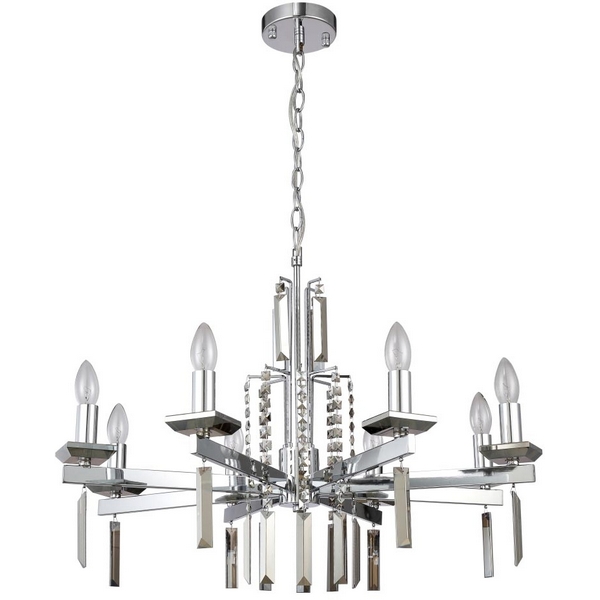 

Подвесная люстра Crystal Lux MARRON SP8 CHROME, MARRON MARRON SP8 CHROME