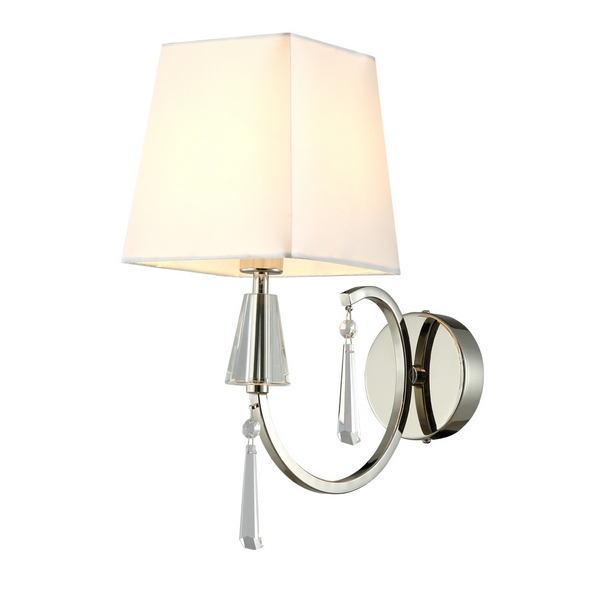 

Бра Crystal Lux MARSELA AP1 NICKEL, Белый, Marsela MARSELA AP1 NICKEL