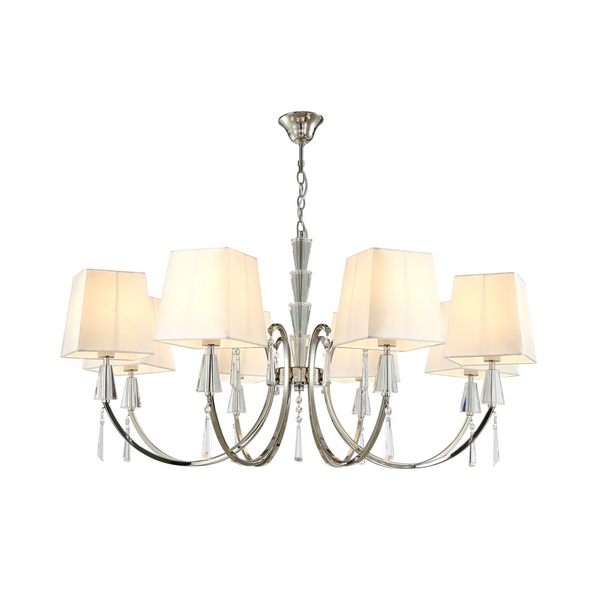 

Подвесная люстра Crystal Lux MARSELA SP-PL8 NICKEL, Marsela MARSELA SP-PL8 NICKEL