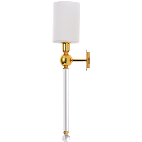 

Бра Crystal Lux MIRABELLA AP1 GOLD/WHITE, Белый, Mirabella MIRABELLA AP1 GOLD/WHITE