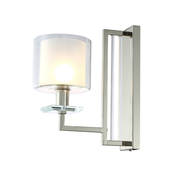 

Бра Crystal Lux NICOLAS AP1 NICKEL/WHITE, Никель, Nicolas NICOLAS AP1 NICKEL/WHITE