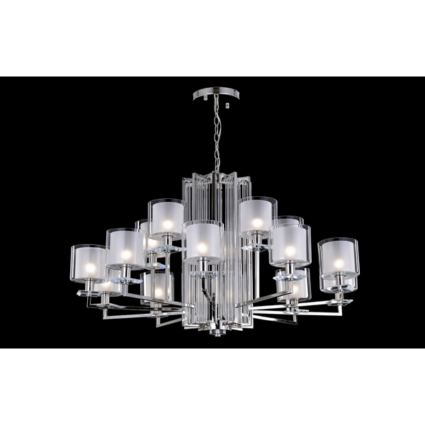 

Подвесная люстра Crystal Lux NICOLAS SP-PL10+5 NICKEL/WHITE, Никель, Nicolas NICOLAS SP-PL10+5 NICKEL/WHITE