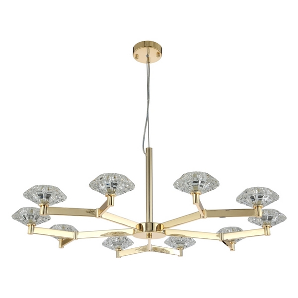 

Подвесная люстра Crystal Lux REBECA SP10 GOLD, Rebeca REBECA SP10 GOLD