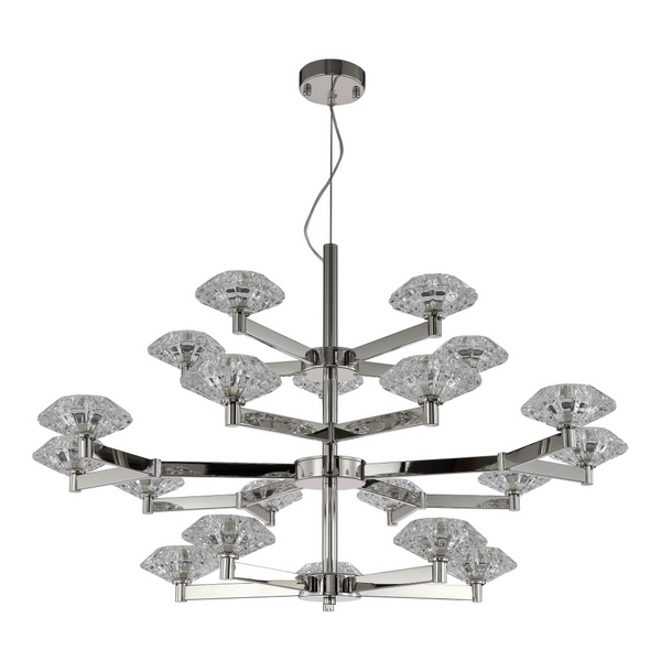 

Подвесная люстра Crystal Lux REBECA SP5+10+5 NICKEL, Rebeca REBECA SP5+10+5 NICKEL
