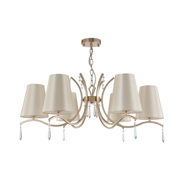 

Подвесная люстра Crystal Lux RENATA SP6 GOLD, Белый, Renata RENATA SP6 GOLD