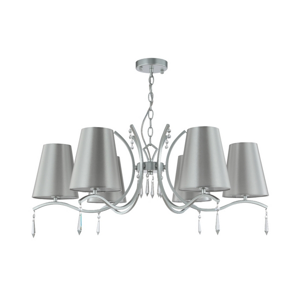

Подвесная люстра Crystal Lux RENATA SP6 SILVER, Renata RENATA SP6 SILVER