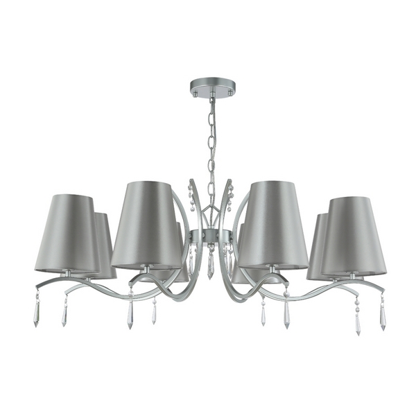 

Подвесная люстра Crystal Lux RENATA SP8 SILVER, Renata RENATA SP8 SILVER