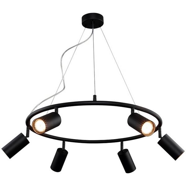 

Подвесной светильник Crystal Lux RIVO SP6 BL, Черный, Rivo RIVO SP6 BL