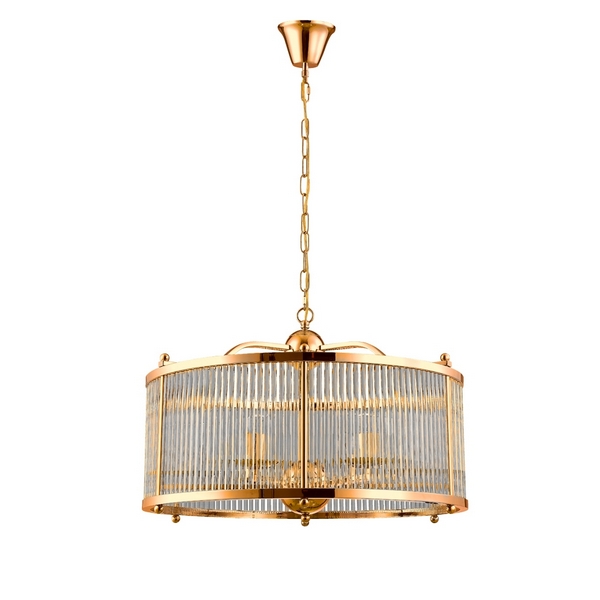 

Подвесная люстра Crystal Lux TADEO SP6 D600 GOLD/TRANSPARENTE, Золото, Tadeo TADEO SP6 D600 GOLD/TRANSPARENTE