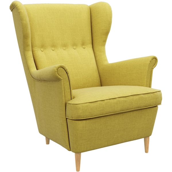 

Кресло тканевое желтое D1 Бенон AAA41389001 Orion Mustard D1 furniture, Бенон AAA41389001