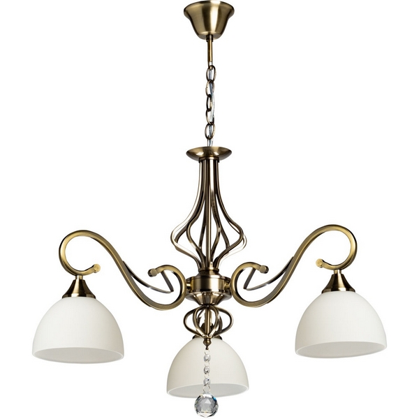 

Подвесная люстра с хрустальными подвесками De City Фелиция 114010703, Белый, Фелиция 114010703