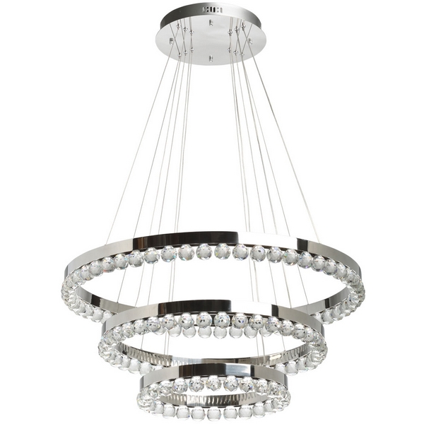 

Каскадный подвесной светильник с ПДУ LED DeMarkt Глобула 690010603 кольцо, Хром, Глобула 690010603