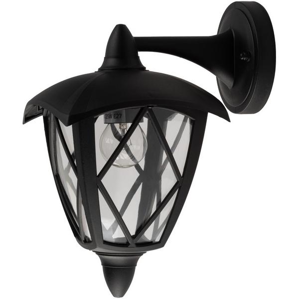 Изображение товара Настенный уличный светильник De City Корсо 801022301 25 Вт черный для фасадов и улицы