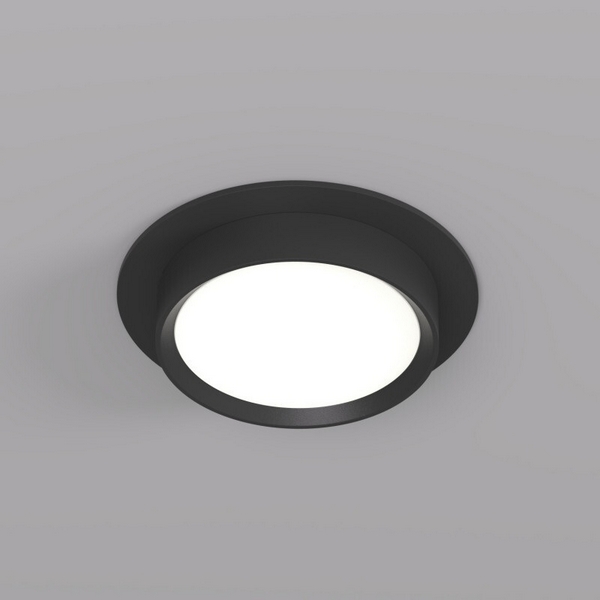 

Потолочный светильник встраиваемый с цоколем gx53 круглый Denkirs Flat DK2090-BK, Черный, Flat DK2090-BK