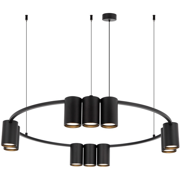 

Подвесной светильник Denkirs Orbit DK4065-BK 10xGU10 LED до 15 Вт, черный матовый, Orbit DK4065-BK