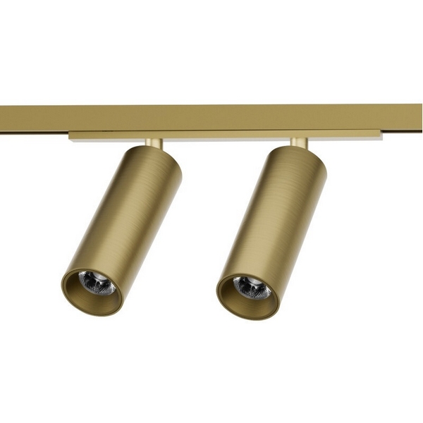 

Трековый светильник для магнитного шинопровода Denkirs Shine Spot DK5742-SB 48V 8W*2 сатинированная латунь, SHINE SPOT DK5742-SB