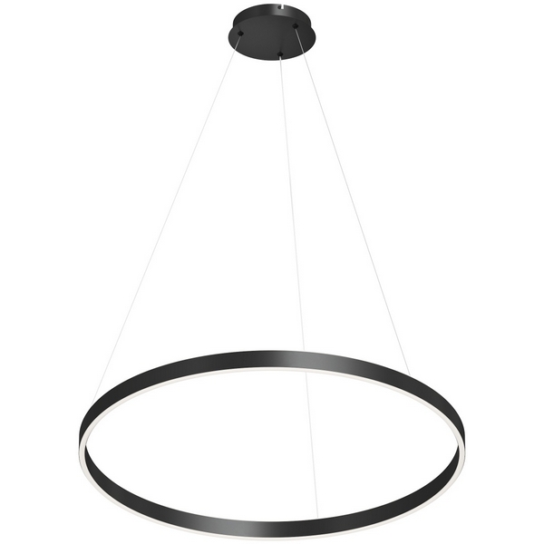 Изображение товара Denkirs Raydia DK6273-BK — подвесной светильник кольцо LED 60W, 150 см подвес, 3000–4000K