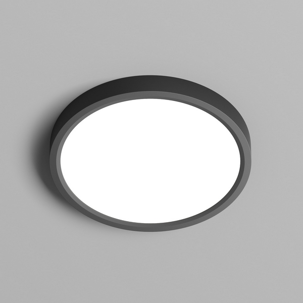 

Потолочный светодиодный светильник круглый IP40 Denkirs Thin DK6520-BK, Белый, Thin DK6520-BK