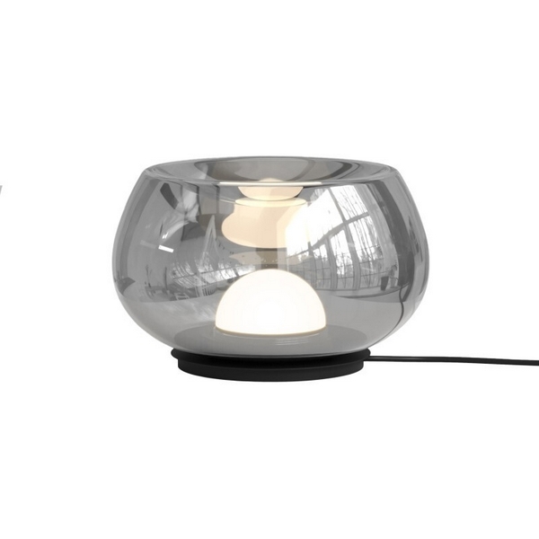 

Настольная лампа Denkirs Floa DK6747-BK+SM 8 Вт 3000К металл/стекло черный/дымчатый серый, FLOA DK6747-BK+SM